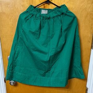 Everlane Vibrant Green A-Line Skirt w/Pockets